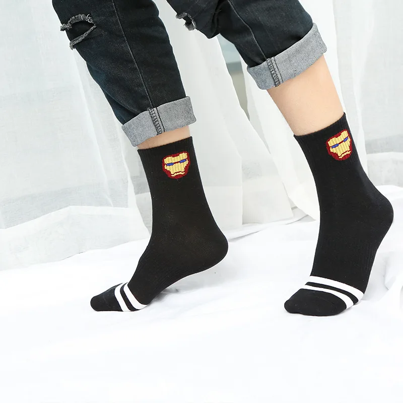 Аниме косплей супергерой мультфильм повседневные носки смешные унисекс