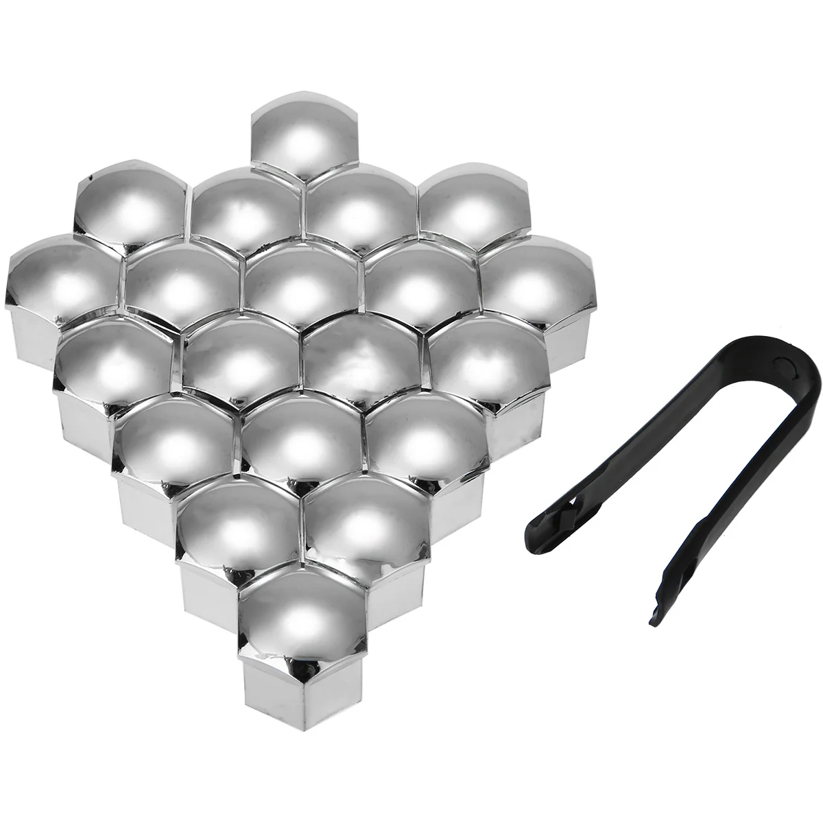 

20pcs Universal Anti-Rust 21mm Chrome Glossy ABS Auto Trim Tyre Wheel Nut Screw Bolt Protection Covers Caps Car Styling
