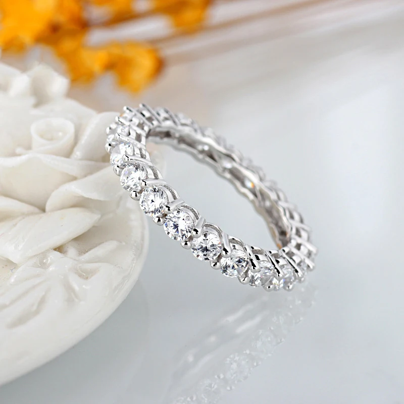 Женское кольцо из серебра 100% пробы с цирконом SR167 | Украшения и аксессуары