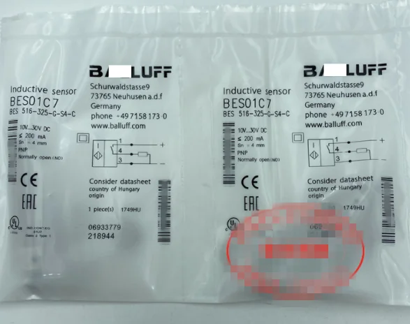 Бесконтактный переключатель BES 516-325-G-S4-C PNP постоянный ток plug BES01C7.