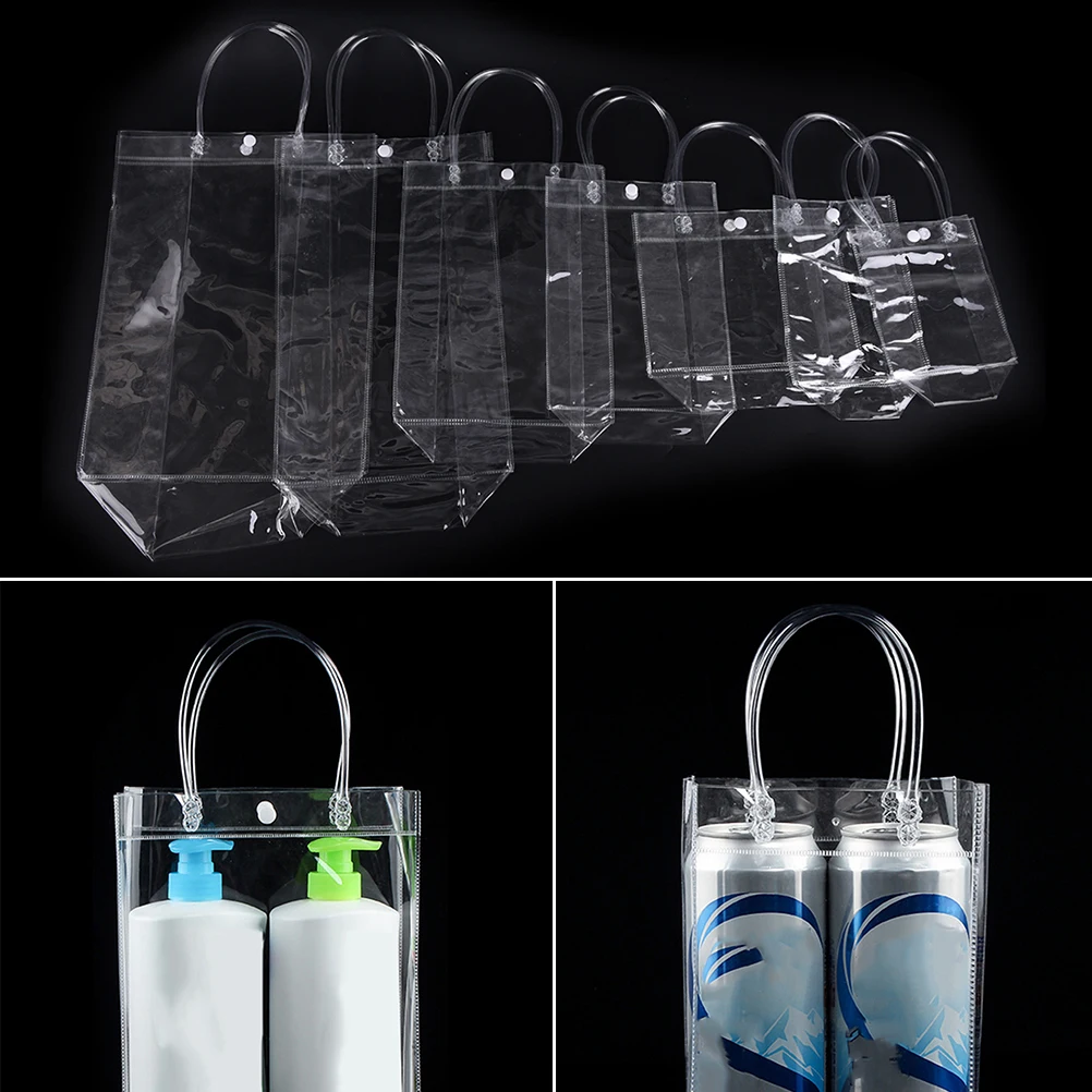 

Transparent Plastic Handbags beach Shoulder bag Women Trend Tote Jelly Fashion PVC Clear Bag Shopping Bags for Grocery Tote