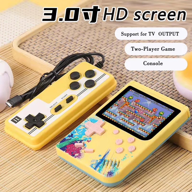 Новый трендовый 3-дюймовый портативный игровой плеер Macaron sup 500 в 1 портативные
