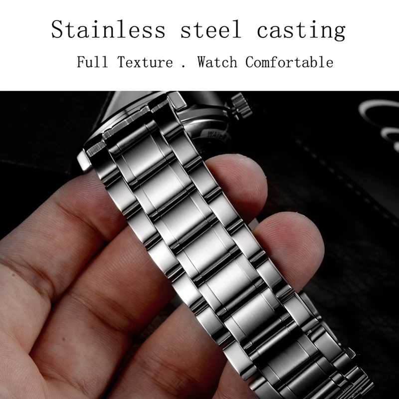 Часы Carnival Seiko мужские механические автоматические наручные с ремешком из