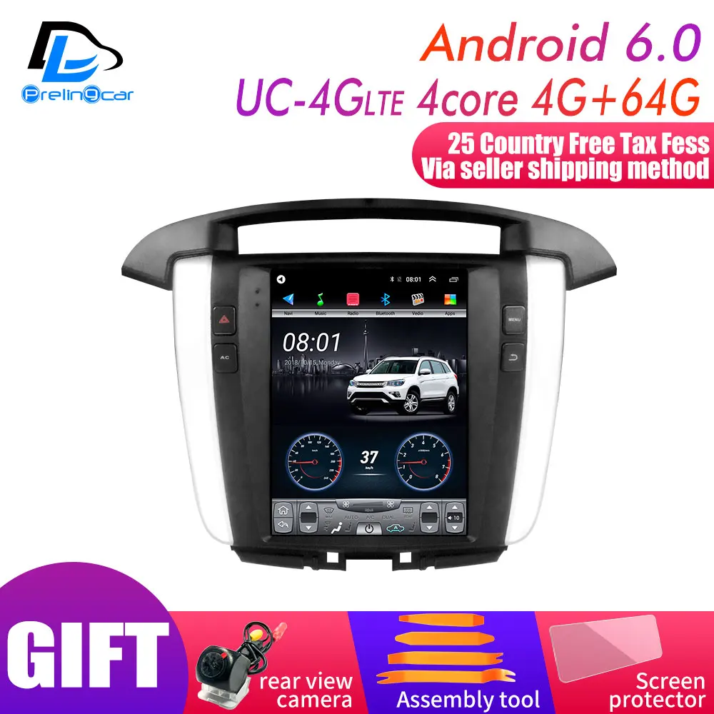 UC-4G DSP 4G64G 64G rom вертикальный экран android автомобильный gps Мультимедиа Видео Радио плеер в приборной панели для Toyota innova навигация - Цвет: UC-4G DSP 4G64G