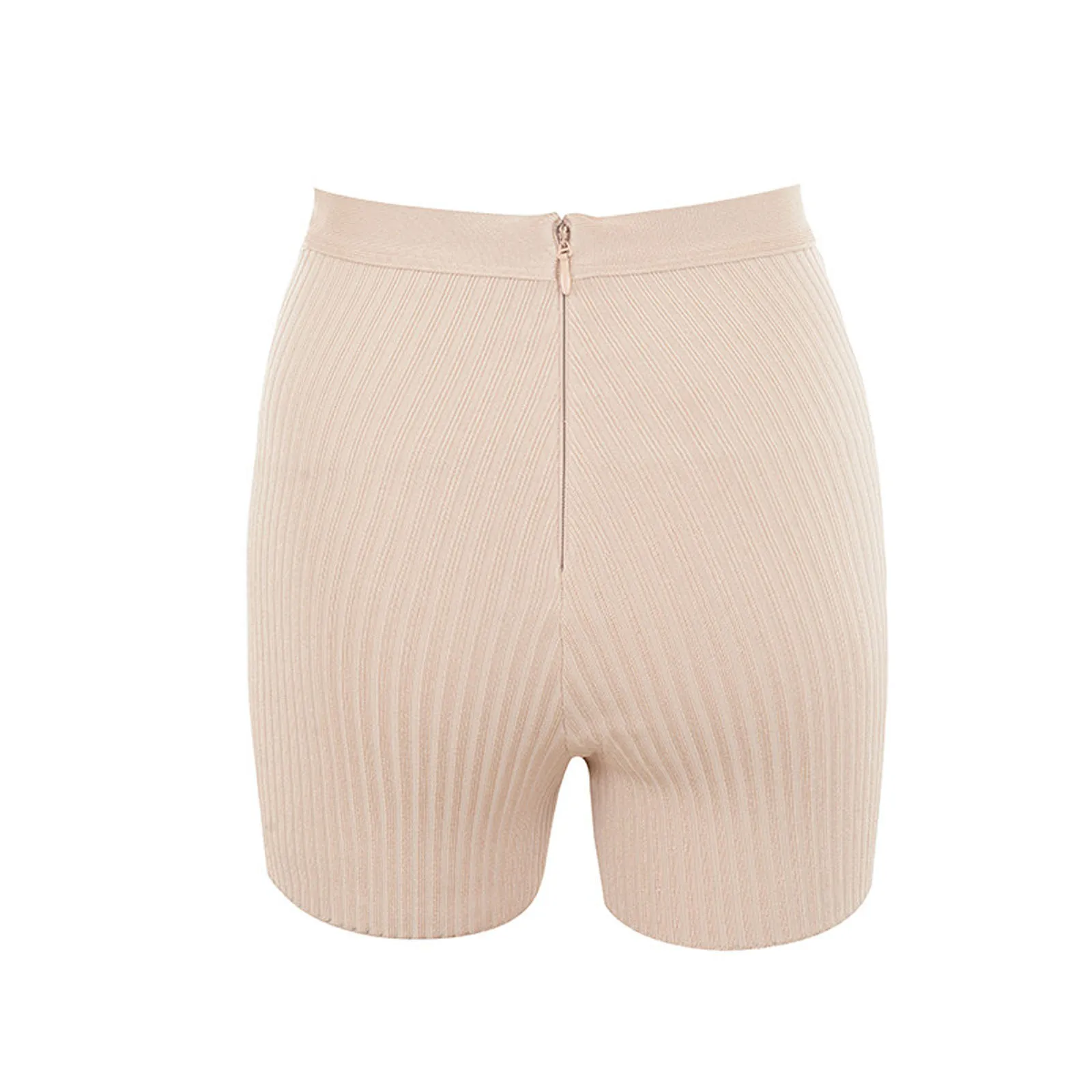 Женские летние трусы-боксеры в рубчик полосатые бесшовные тянущиеся однотонные
