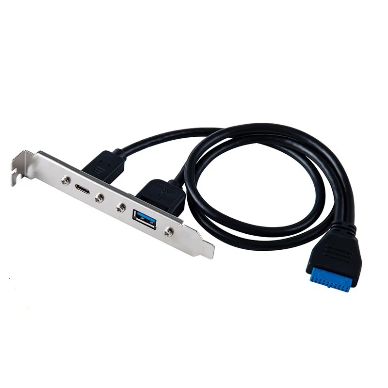 20 контактный разъем USB 3 1 к 3.0 Type C кабелю типа мама детской детали адаптер