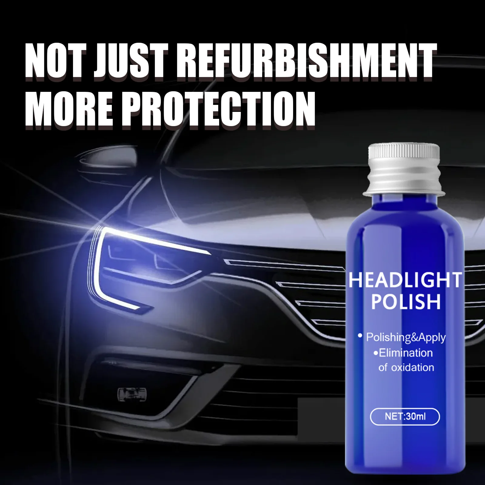 

10ML/30ML Car Headlight Liquid Repair Anti-Scratch and Maintenance Repair Headlight Polishing Car Lens Cleaner Restoration Wash