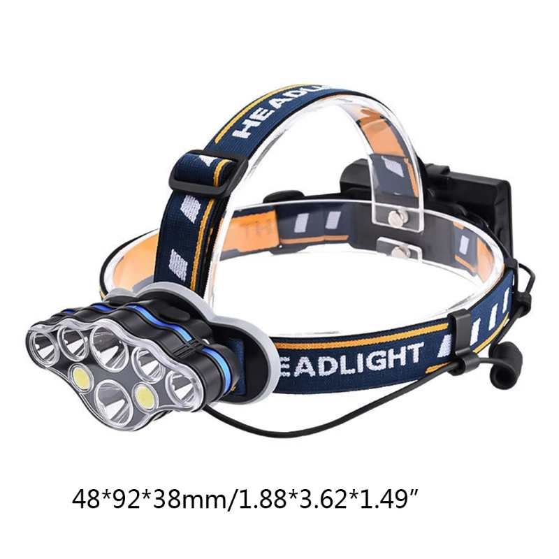 

1 Set Headlamp LED Rechargeable Head Light to Wear Outdoor Head Lamps Rechargeable Battery Durable Waterproof Headlights