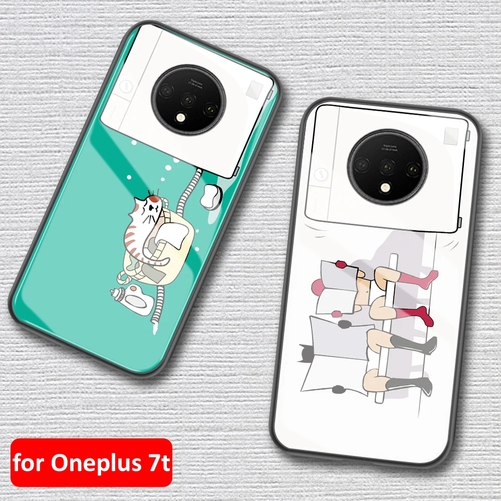 Новый дизайнерский чехол для OnePlus 7t инновационный Забавный Мягкий силиконовый