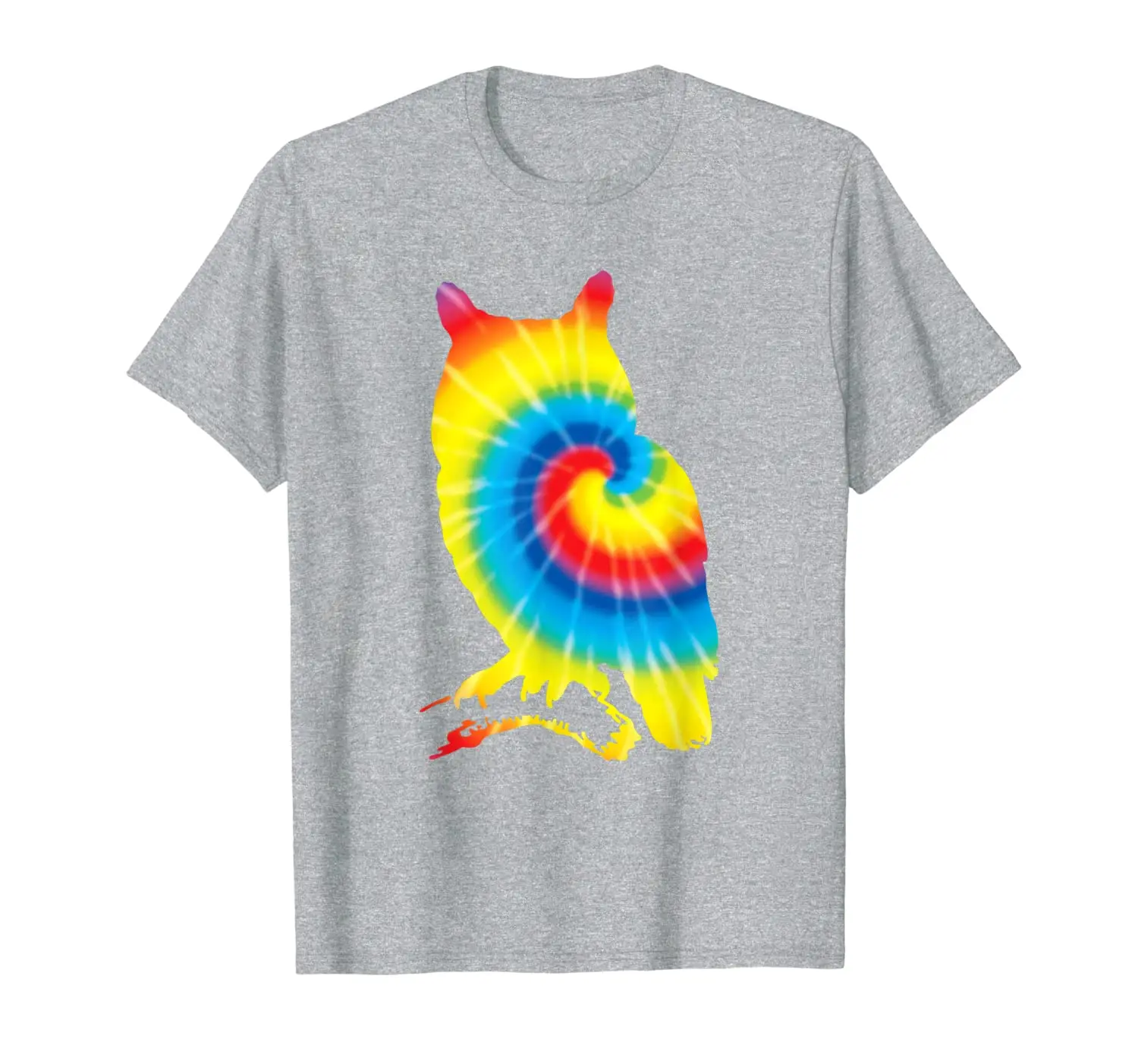 

Tie Dye Owl Rainbow Print Bird Owlet Hippie Peace Gift T-Shirt