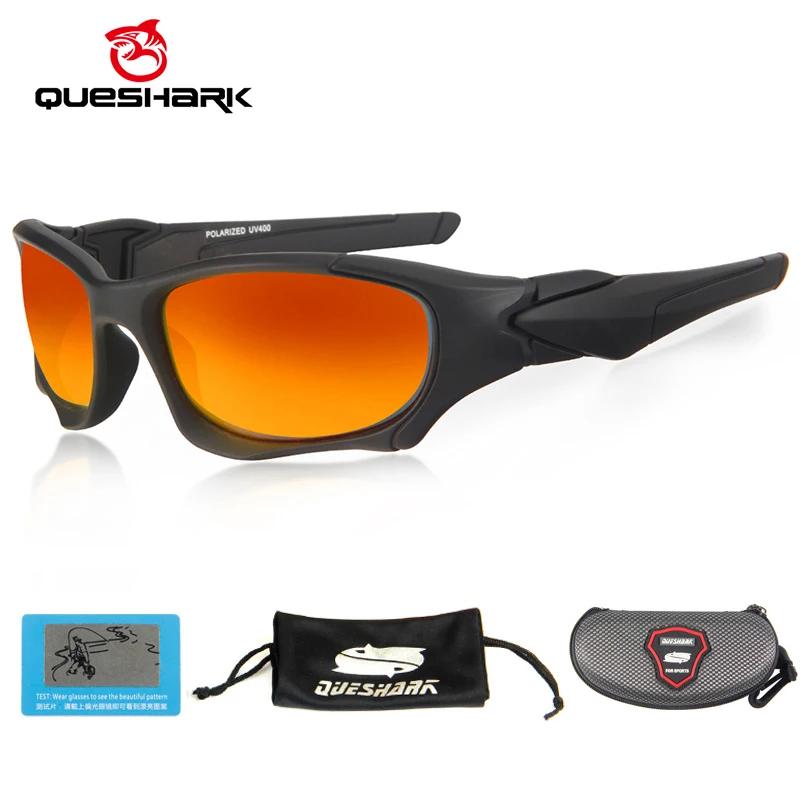 Ультралегкие мужские и женские солнцезащитные очки QUESHARK UV400 поляризационные для