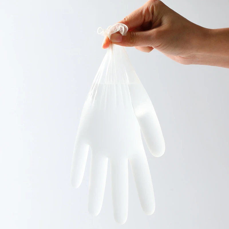 

Waterproof Disposable Gloves Anti-static Gloves 100pcs/lot NEW PVC Gloves Household Cleaning Washing Allergy Wear Resistance