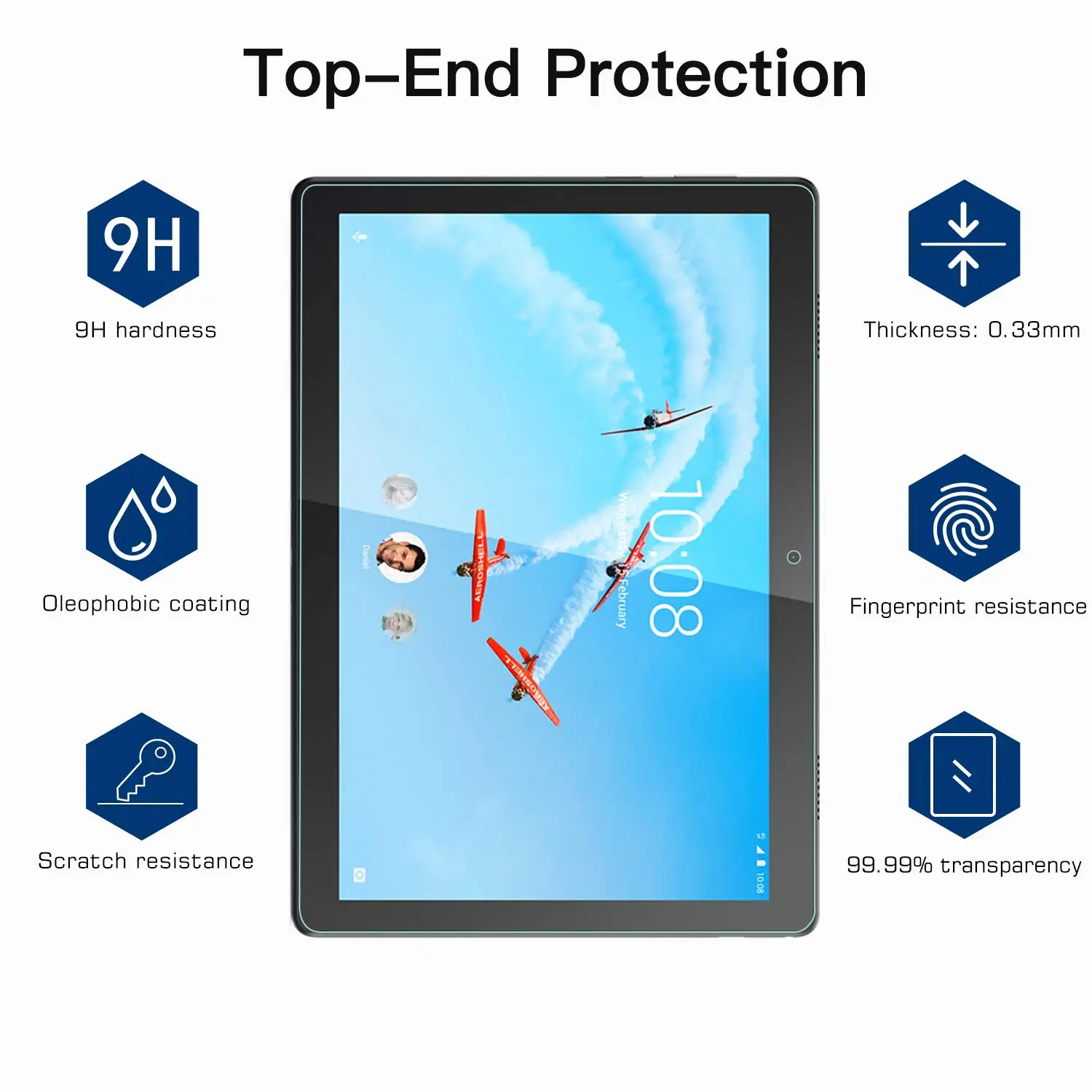 Закаленное стекло для Lenovo Tab M10 10 1 ТБ-X605L P10 TB-X705L защита экрана Plus tb-x606x 3 2-я пленка |