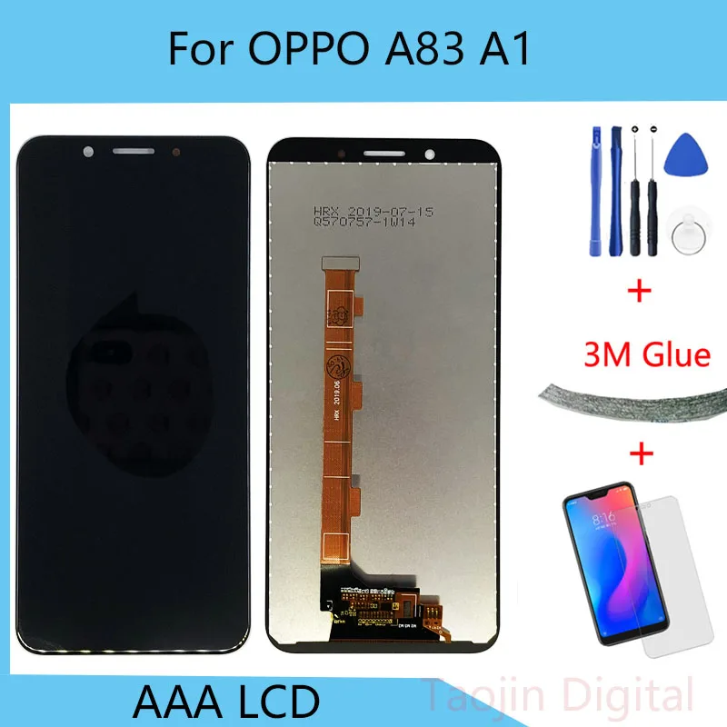 Для Oppo A83 Полный ЖК-дисплей с фотографией для LCD черный/белый Замена Бесплатная