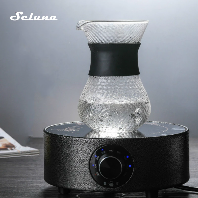 Стеклянный чайник для кофе Seluna с фильтром из нержавеющей стали капельный