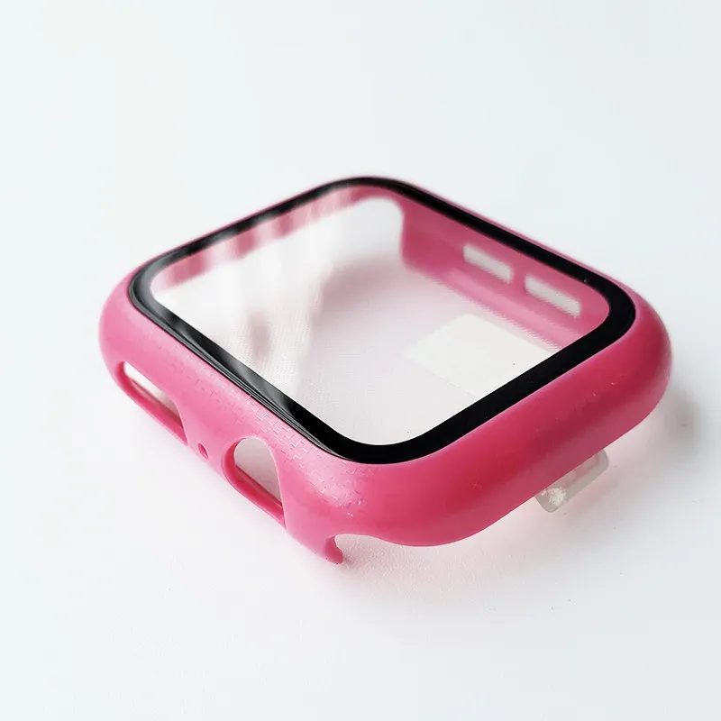 Защитный чехол для Apple Watch из закаленного стекла 44 мм 40 38 42 iwatch Series SE 3 4 5 6