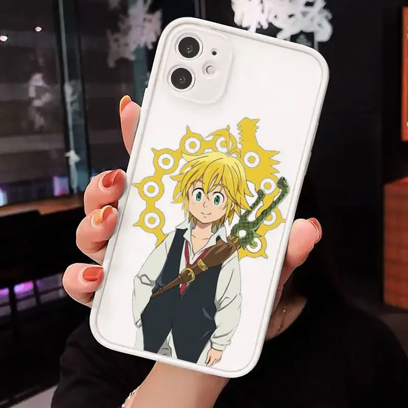 

anime seven deadly sins Phone Case Matte For iPhone 12 Mini 11 Pro XR XS Max 7 8 Plus X Hard PC Back Cover
