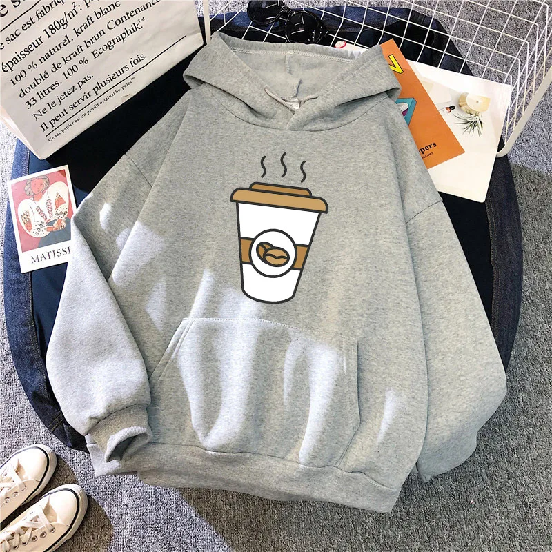 

Oversized Women's Hooded Men's Sweater Winter Street Hip Hop Punk Cool Cartoon Cafe Pullover Fashion Loose Harajuku Sweatshirt