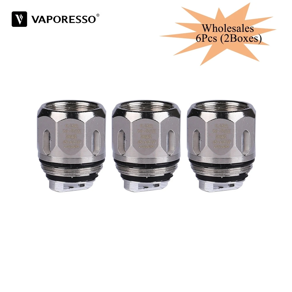 6 шт. оригинальная спираль vaporesso GT4 GT8 GT2 GT6 GT1 GT сетка Vape катушка головка для NRG SE