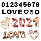 Набор форм для выпечки, 4681012 дюймов, формы для букв цифр