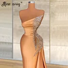 2021 арабское мусульманское вечернее платье с длинным рукавом, бусинами, черное официальное платье для выпускного вечера, индивидуальный пошив, вечернее платье, платье для вечеринки