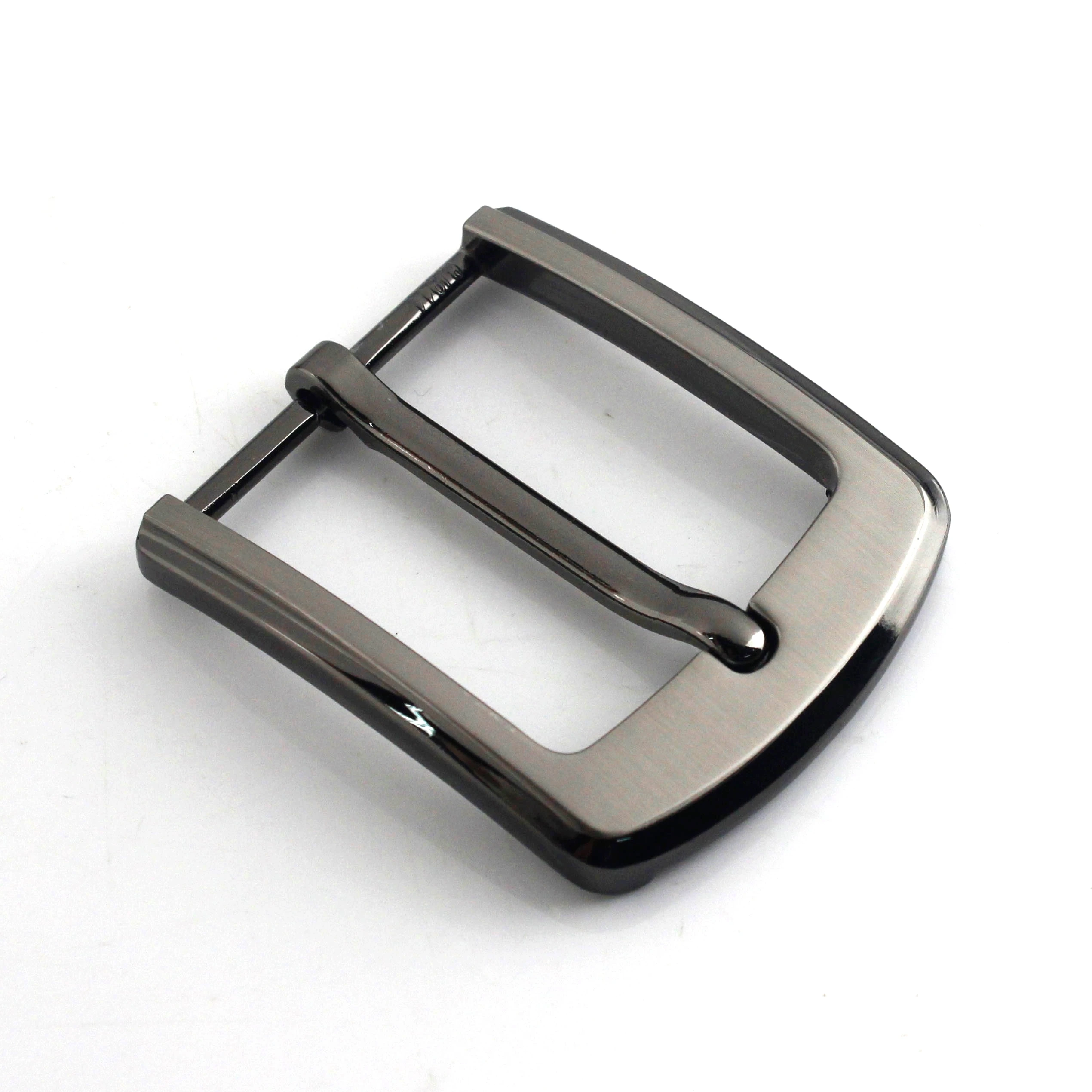 

1pcs 40mm Metal Men's Casual Belt Buckle Laser Printed End Bar Heel Bar Buckle Single Pin Half Buckle Leather Craft Webbing