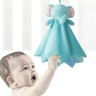 Детские плюшевые игрушки для мальчиков и девочек, мягкие плюшевые успокаивающие полотенца, Спящая игрушка, мультяшное животное, слон, Успокаивающая кукла для новорожденных