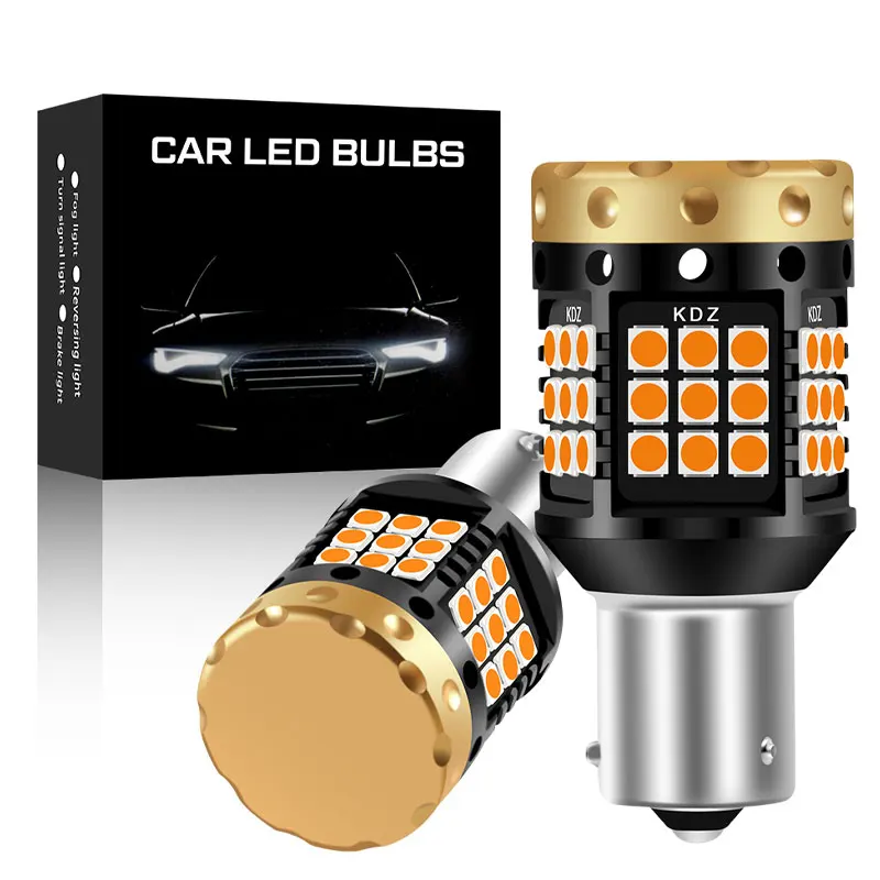 RXZ 2 шт. CANBUS 1156 S25 PY21W BAU15S P21W BA15S T20 7440 W21W 3030 45SMD без гипер-вспышки янтарь для