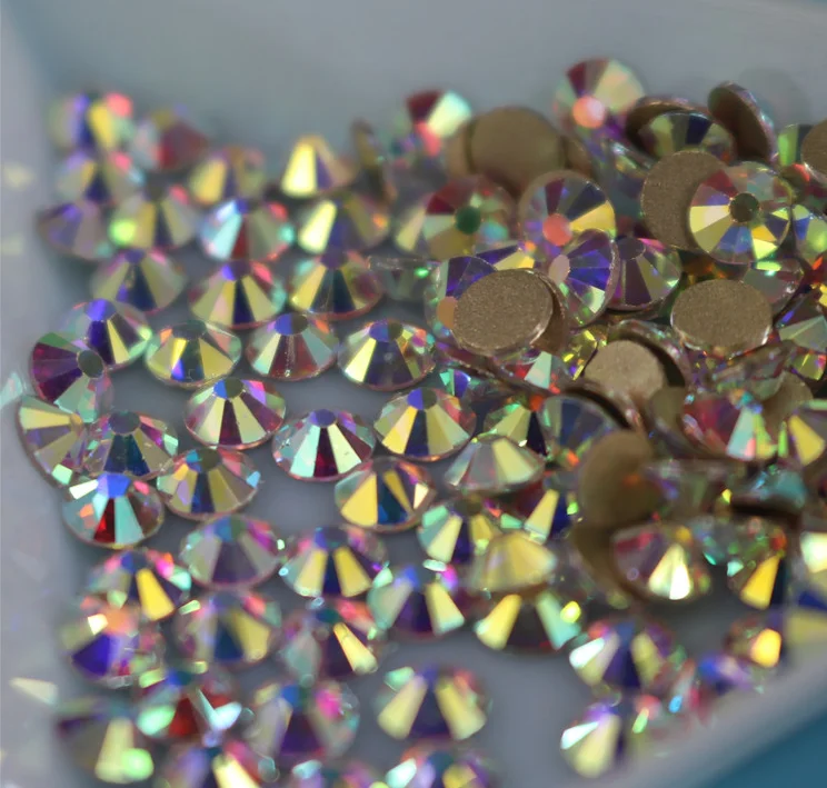 Размер s6 хрустальные блестящие стразы не горячая фиксация плоская задняя