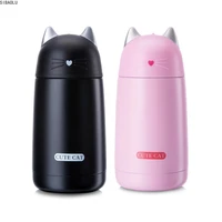 330ml cute cat stainless steel vacuum cup kids thermos mug drinkware portable children thermal bottle tumbler thermocup gifts