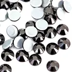 OLEEYA высококачественные черные стразы из стекла горячей фиксации стразы s струйные стразы для стразы Алмаз горячей фиксации свадебное платье DIY E7030