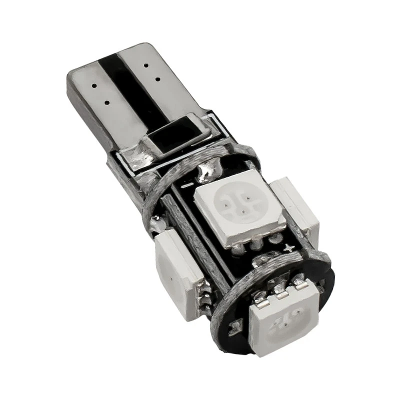 Автомобильные светодиодные лампы T10 WY5W 5 SMD 5050 192 501 2825 W5W 5SMD автомобильные CANBUS без