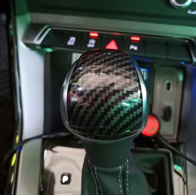 Аксессуары для Audi Q3 2019 из углеродного волокна цветная ABS центральная консоль