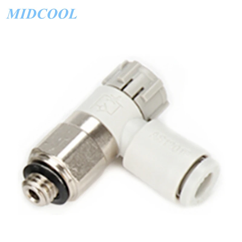 

Speed Controller Valve with One-touch Fitting Elbow Type AS Series AS1201F AS1211F AS1201F-M5-04A/06A AS1211F-M5/M3-04A/06A