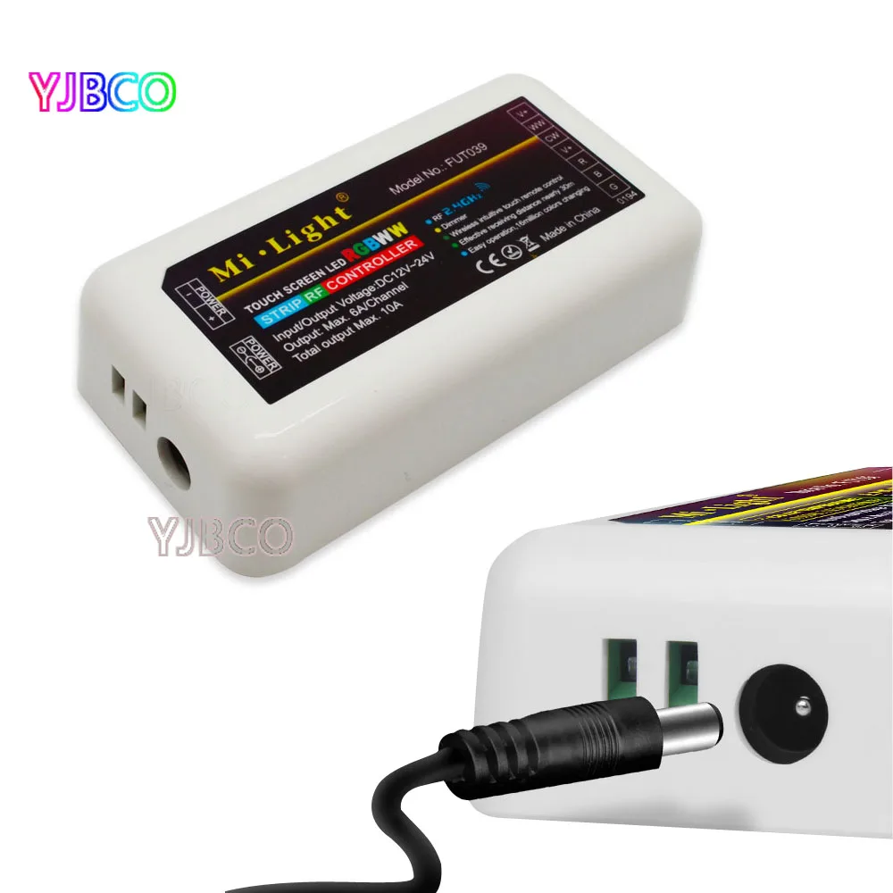 Miboxer беспроводной FUT039 2 4G 4 зонный радиочастотный RGB + CCT светодиодный контроллер