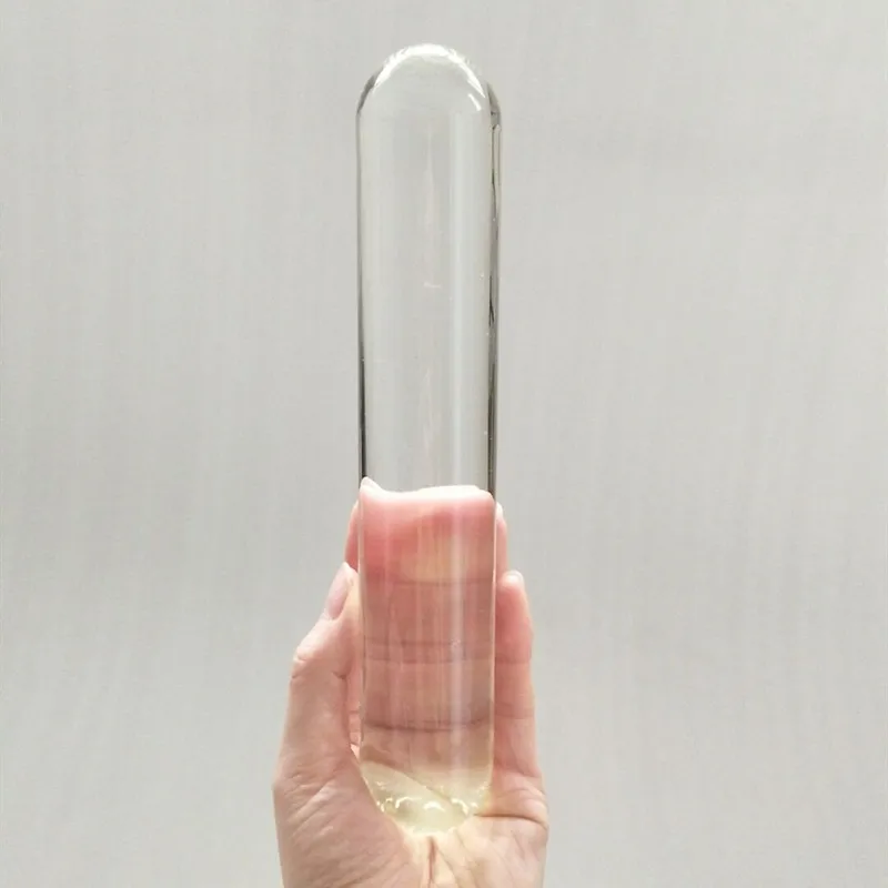 Двойной фаллоимитатор со стеклом Хрустальная Анальная пробка секс-игрушки для