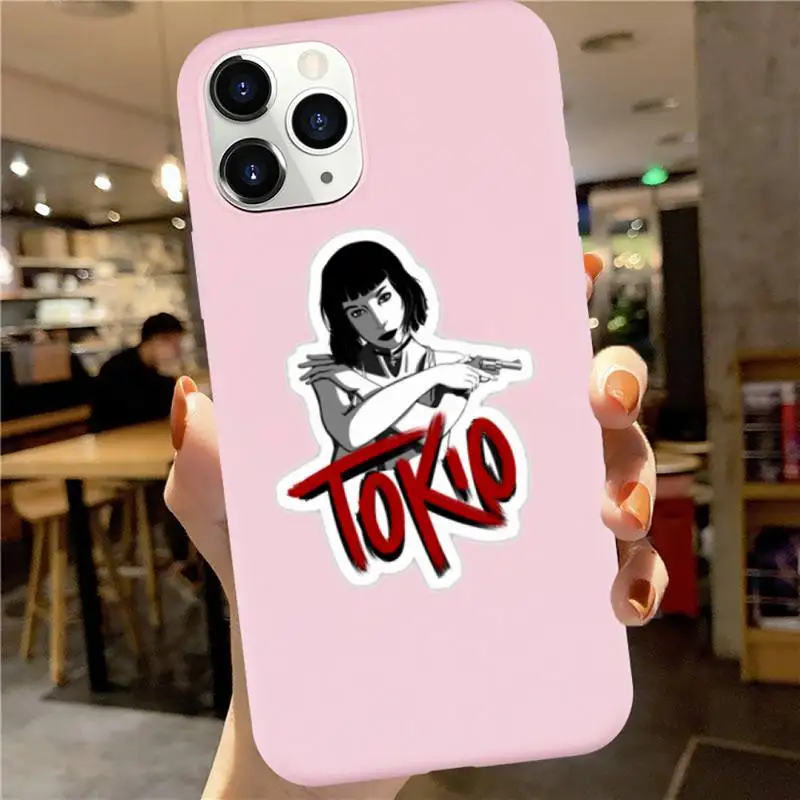 

Spain tv Money Heist paper house Phone Case Candy Color for iPhone 6 7 8 11 12 s mini pro X XS XR MAX Plus