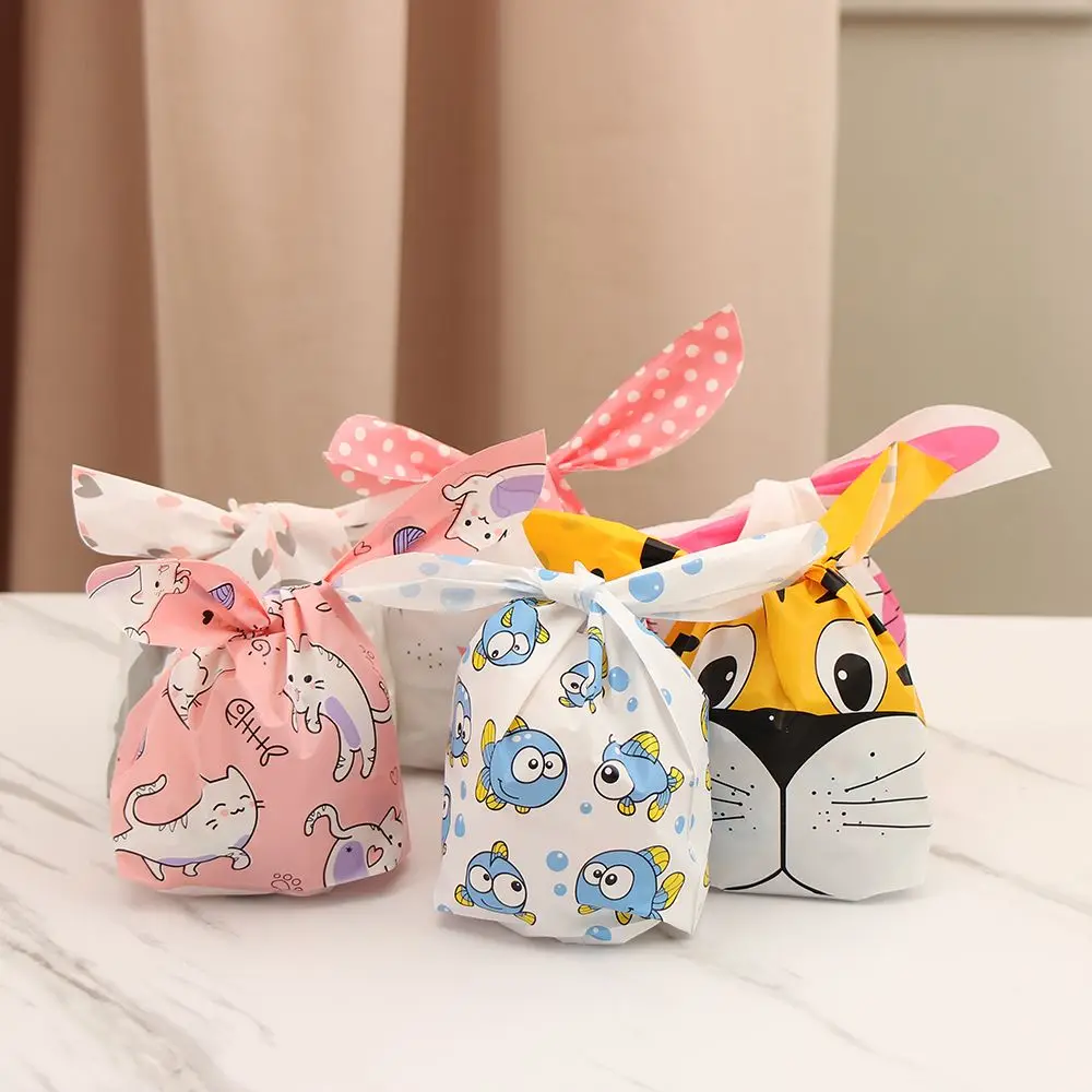 

10PCS Cute Party Supplies Snack Decoration Bunny Ear Candy Bag Easter Rabbit Rabbit Cookie Bags Biscuit Package