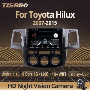 tiebro 2din android10 0 car radio player for toyota fortuner hilux mt 2007 2008 2012 2014 2015 multimedia video gps navigation free global shipping