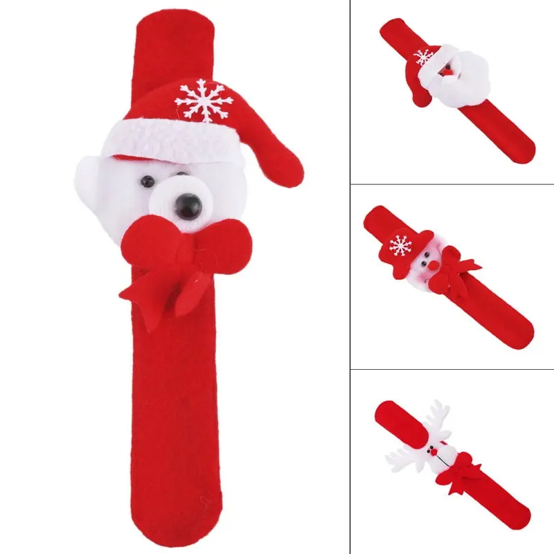 1 шт. Рождественский браслет снеговика медведя лося Санта Клауса с блестками на