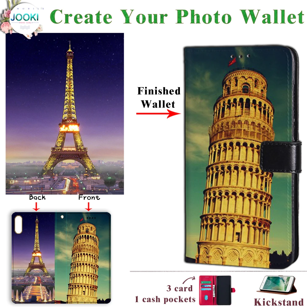 Кожаный кошелек с фотографией для Samsung Galaxy On8 Ретро Чехол книжка из искусственной