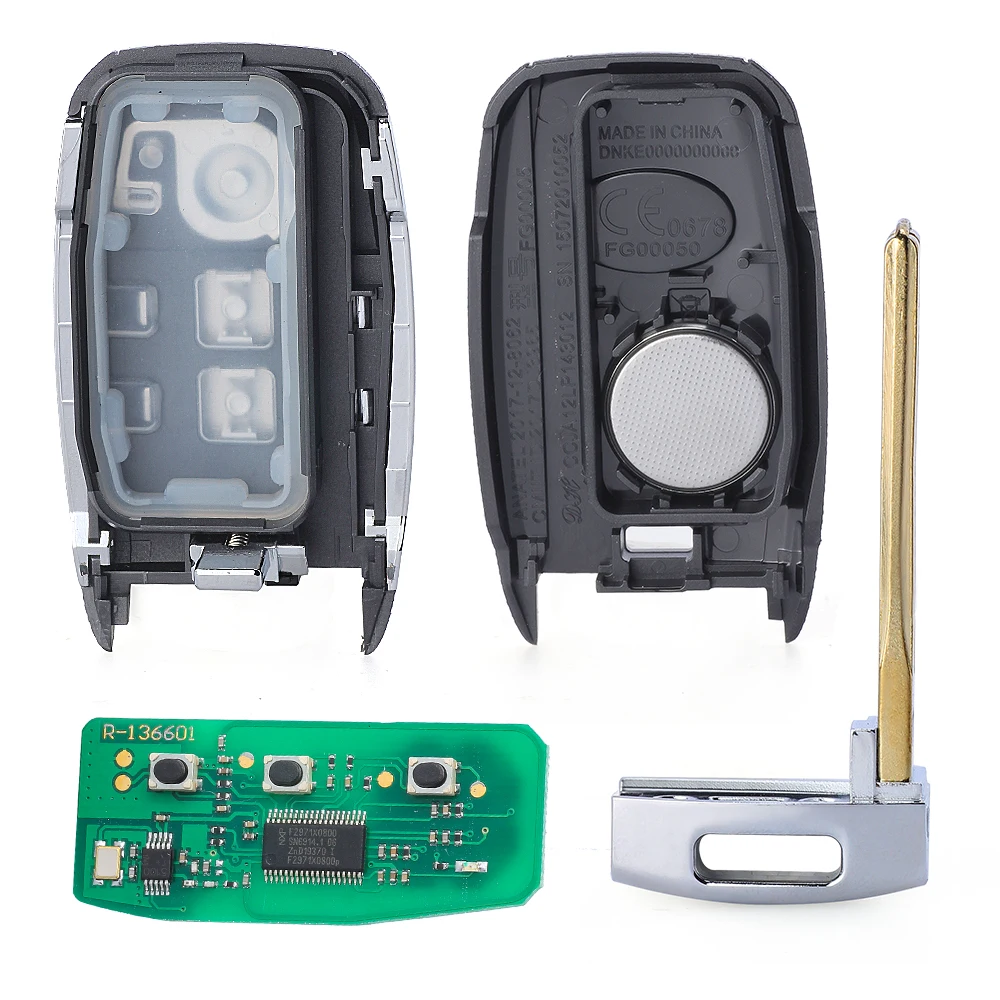 KEYECU Keyless Go Smart дистанционный ключ-брелок от машины FSK 433 МГц ID47 для KIA Sorento 2015 2016 2017 P/N: