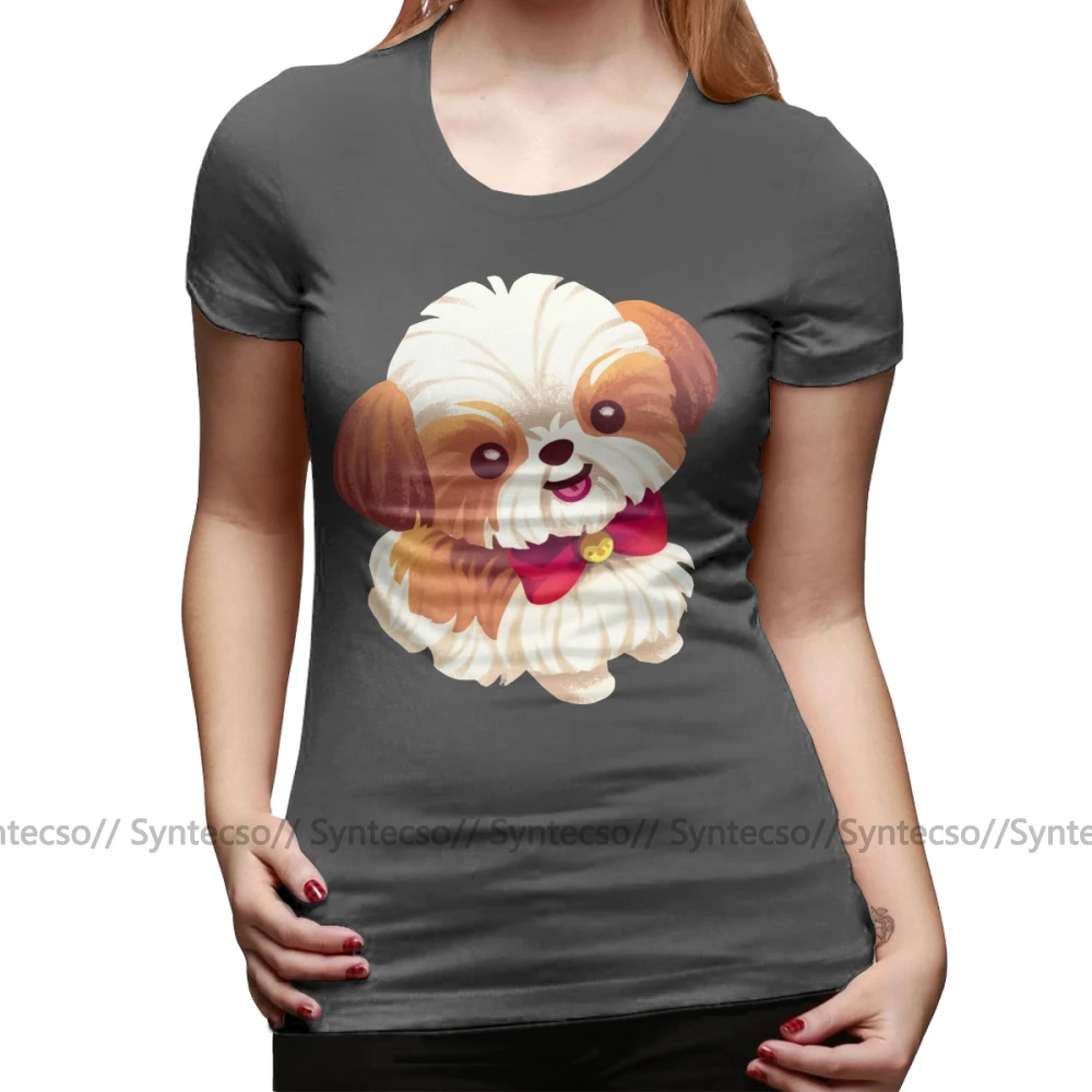 Футболка Shih Tzu Dog Love футболка с коротким рукавом уличная одежда женская забавная
