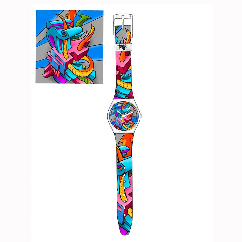 FB7100 дропшиппинг женские часы с собственным персонажем на заказ ФОТО логотипом и