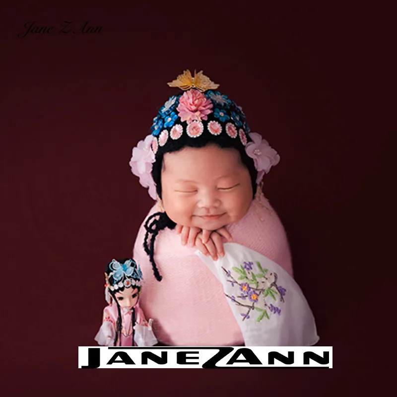 

Jane Z Ann Chinese style Newborn baby Peking Opera Huadan Theme Photography props studio shooting creative costume