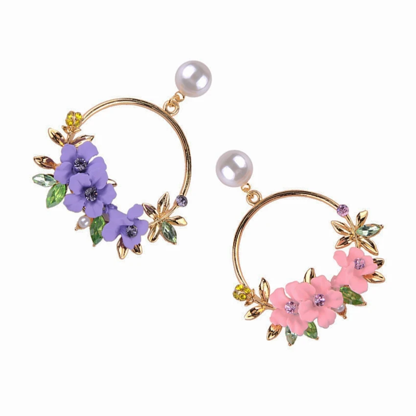 Трендовые женские серьги DiLiCa аксессуары для женщин висячие серьги-подвески |