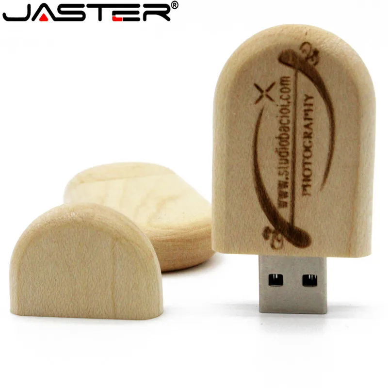 Usb флеш накопитель JASTER деревянный с логотипом на заказ 4/16/32/64 ГБ|flash drive memory stick|memory