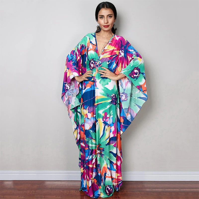 2021 накидки с принтом сексуальное летнее пляжное платье глубоким V-образным