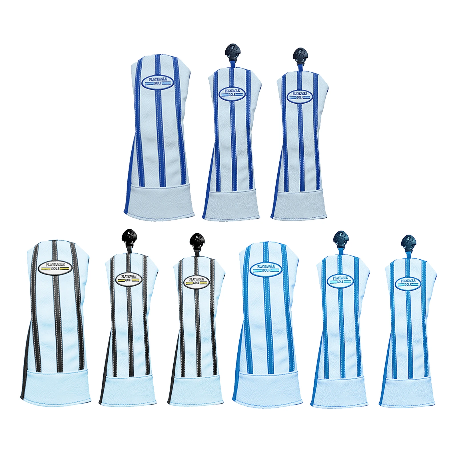 

Durable Golf Wood Head Cover Hybrid Driver Headcover Club Sleeve w/ No. Tag