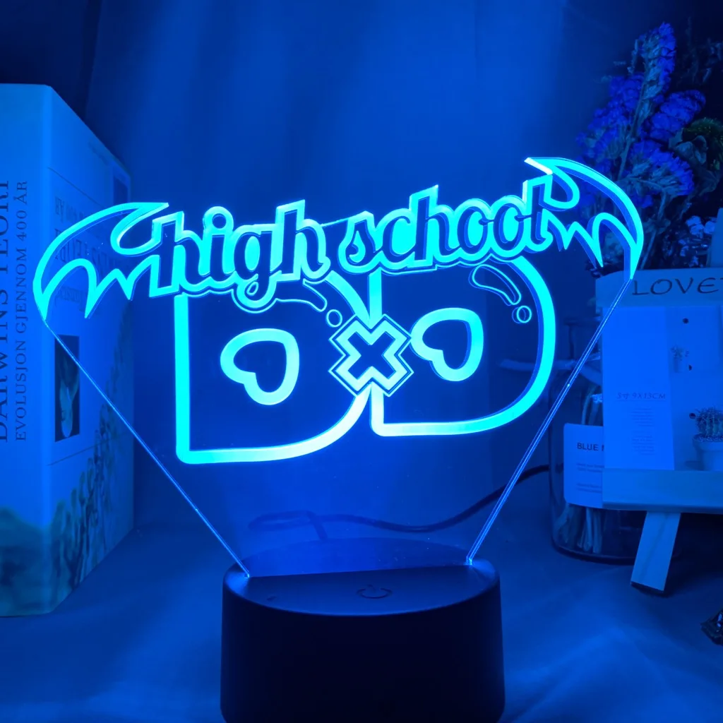 

Led Night Light Neon Light USB Light Anime High School DxD for Dorm Decoration Holiday Lighting 3D Lamp Table Lamp For Bedroom
